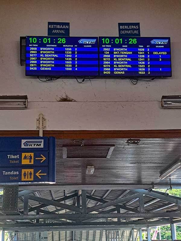 How to get from Hat Yai to Penang George Town by Train